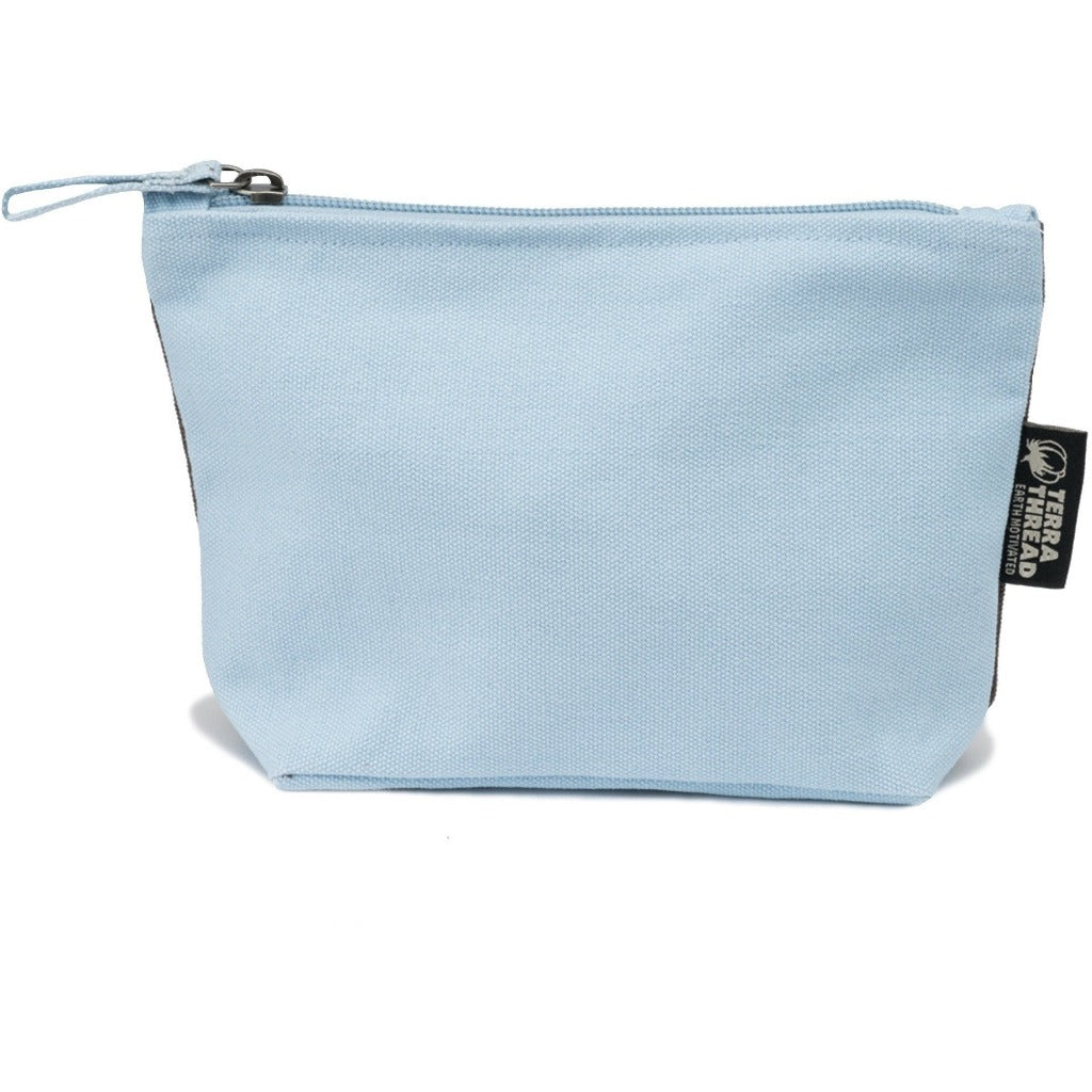 Blue color Canvas Cosmetic Bag