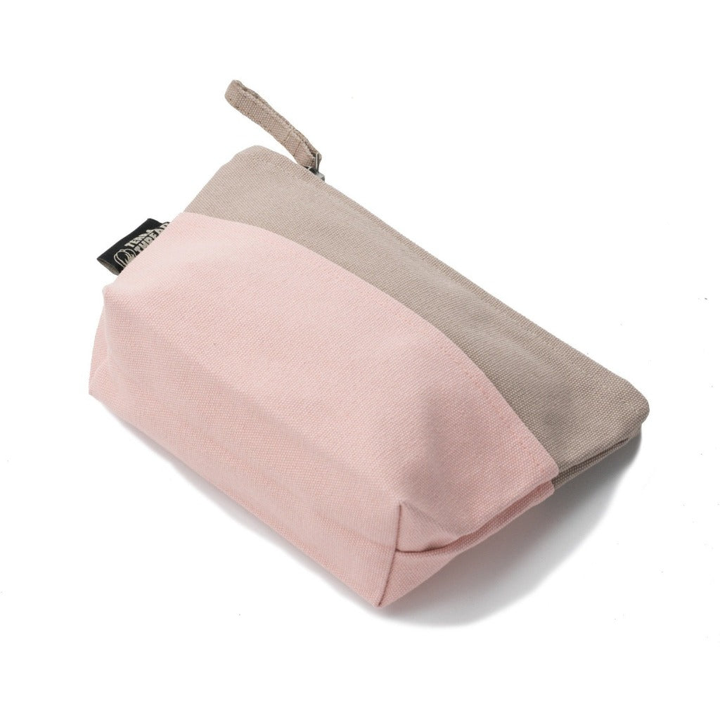 180 ct Eco Friendly Zippered Canvas Pouch Cosmetic Bag Large - By Case