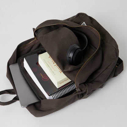 canvas backpack with laptop compartment