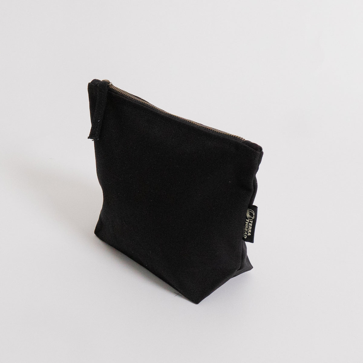 black cosmetic pouch bag