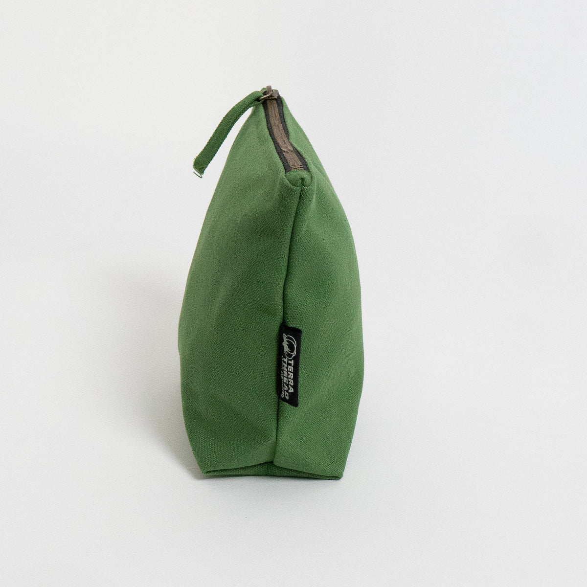 Terra Thread Eco Friendly Makeup Bag - Lok Pouch Moss Green
