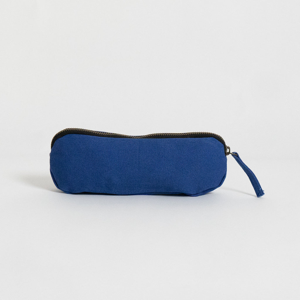 canvas pencil pouch with zipper