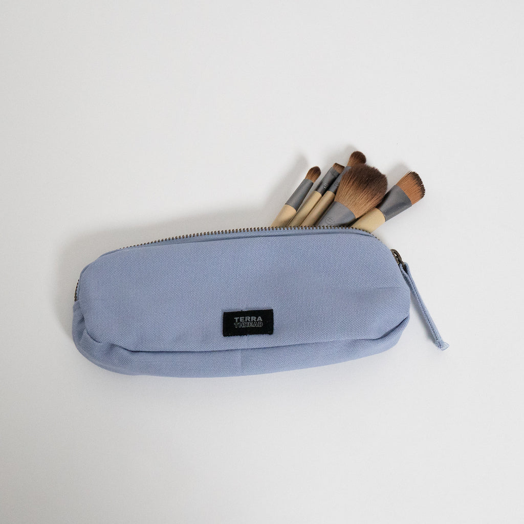 Plain Linen Pencil Case, Zipped Pouch, Large Pencil Bag -  Sweden