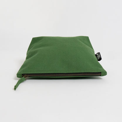 green cosmetic bag