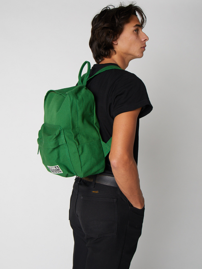 green mini backpack