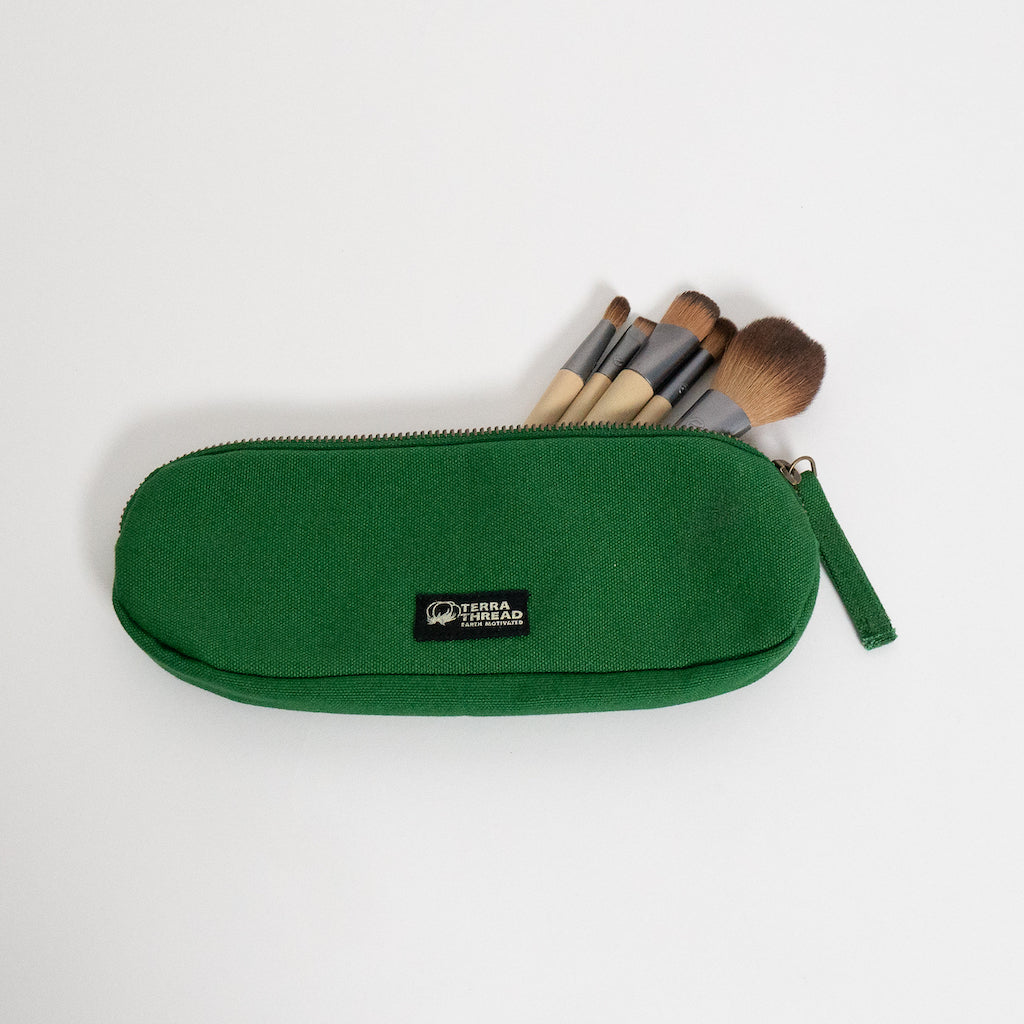 green pencil pouch