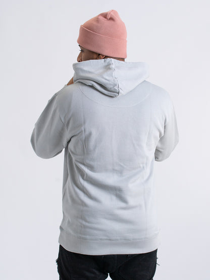organic cotton grey pullover hoodie