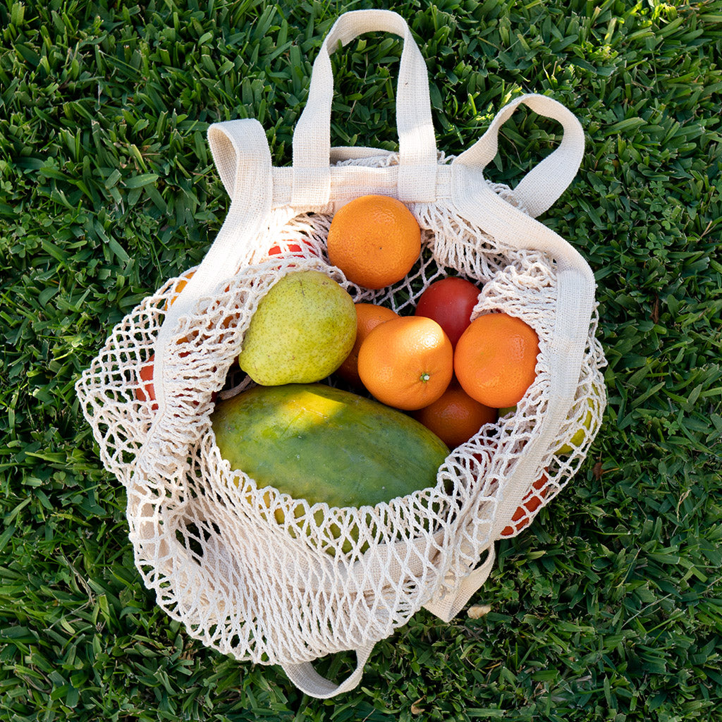 Organic Cotton Mesh Bag | Net String Bag for Produce