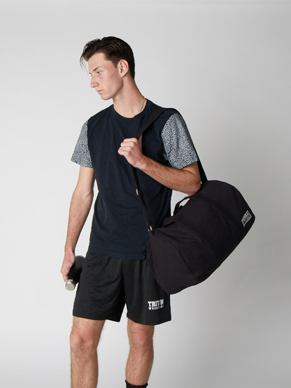 sustainable gym bags in black color