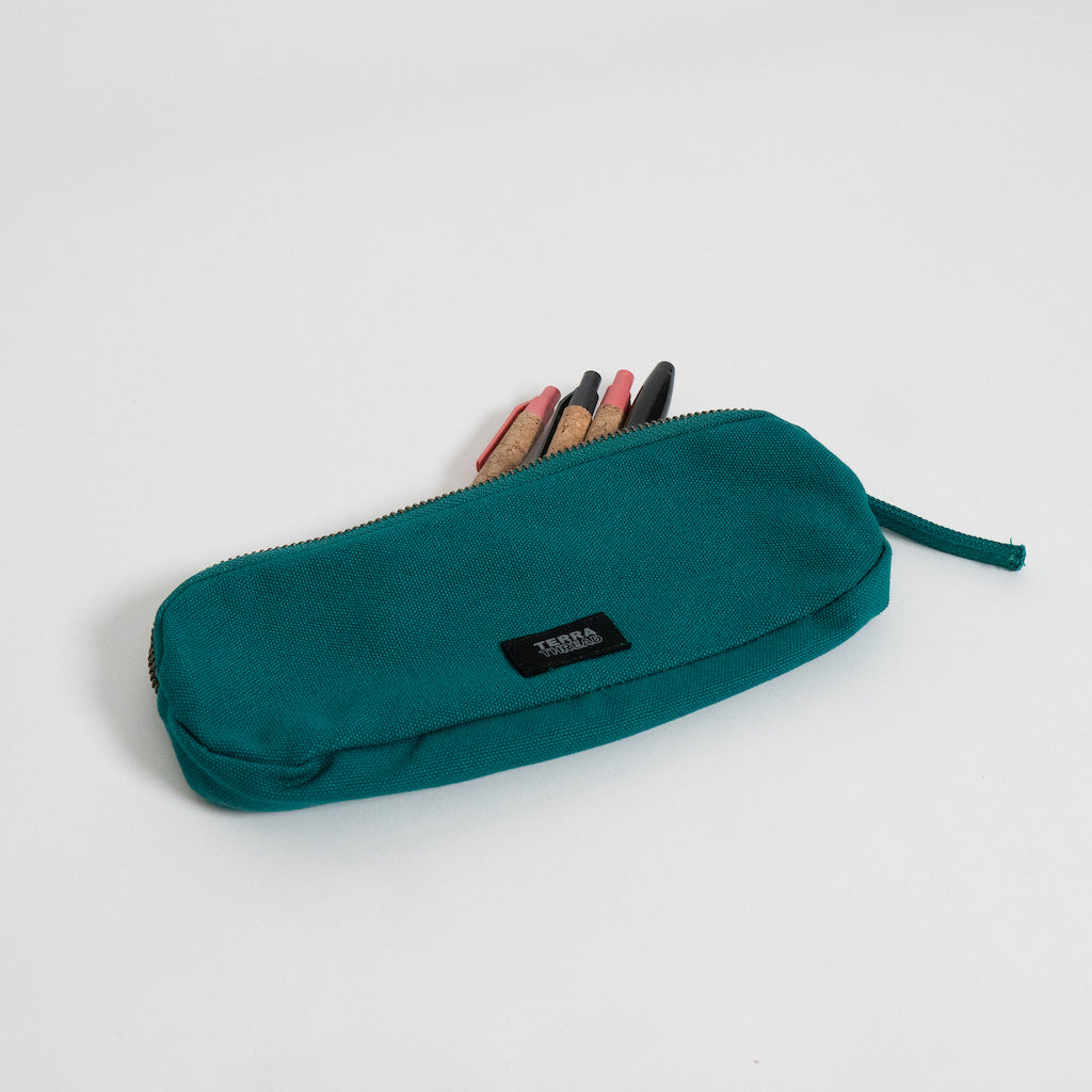 teal pencil pouch